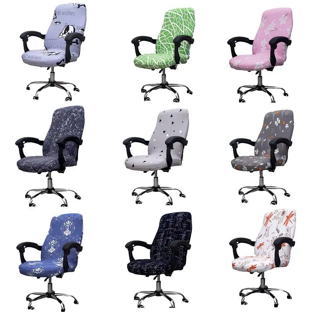

Универсальный пылезащитный чехол для офисного кресла для вращающегося компьютерного кресла, съемный эластичный защитный чехол для стула
