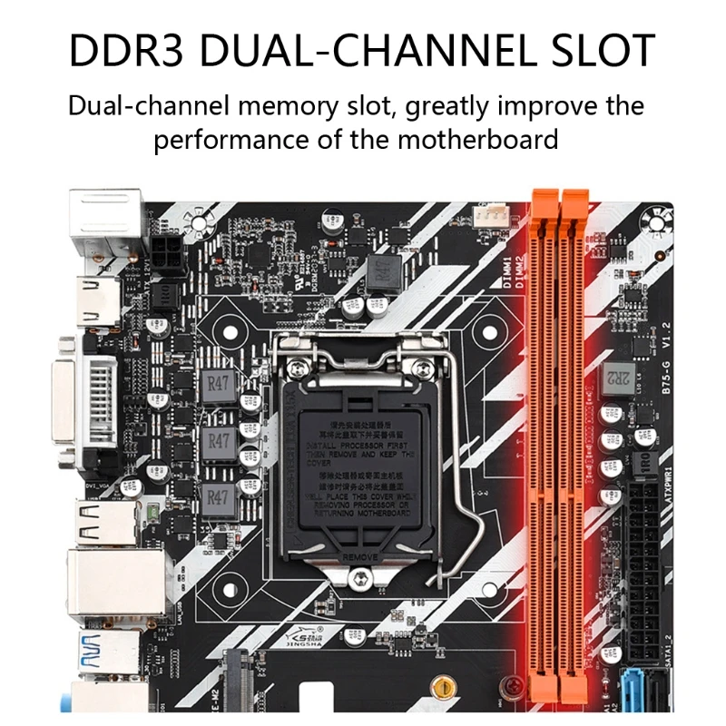 Материнская плата LX0B B75-G DDR3 x 2 PCI-E X16 SATA III с поддержкой LGA 1155 GPU BTC материнская VGA
