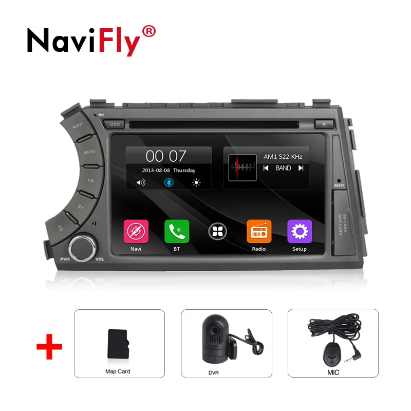 Gps навигация для Ssangyong Kyron Actyon автомобильный DVD мультимедийный плеер со стерео Bluetooth Камера заднего вида DVR USB SD карта - Цвет: add DVR