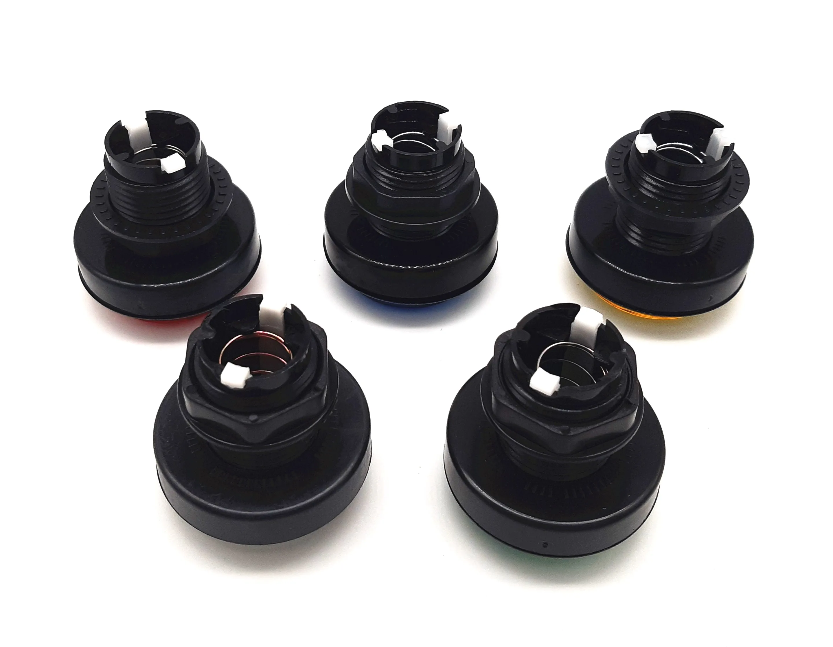 12 pcs of Monmentary Middle Size Lighted Button Llluminated Round Push with 2 Pin Microswitch for Vending Machine | Электроника