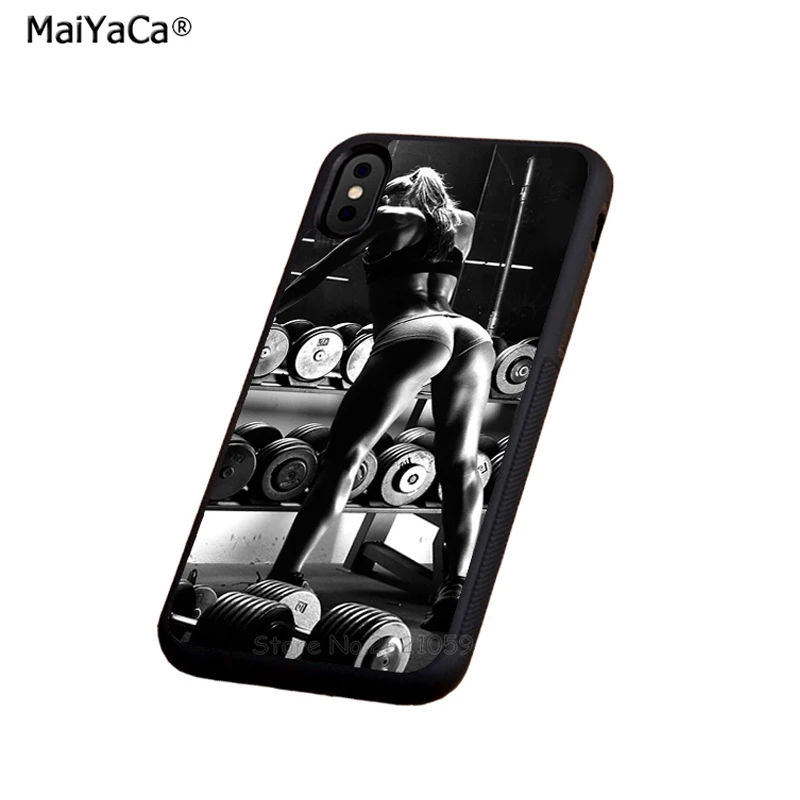 Мягкие силиконовые чехлы с привлекательной фитнес-девушкой для телефонов apple iPhone