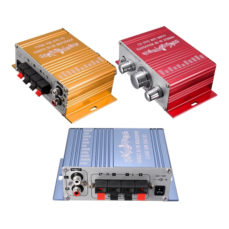 RCA 2CH Hi Fi стерео усилитель MP3 динамик для автомобиля DVD Mini Moto|Портативные колонки| |