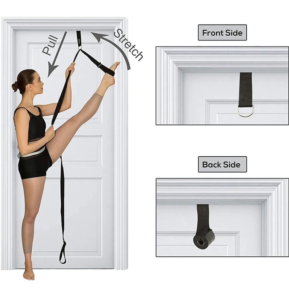 

Suitable For Many Occasions Door Trainer Accessories Black 1Pcs Indoor Activities Pull Rope Durable Door Trainer Tension Band