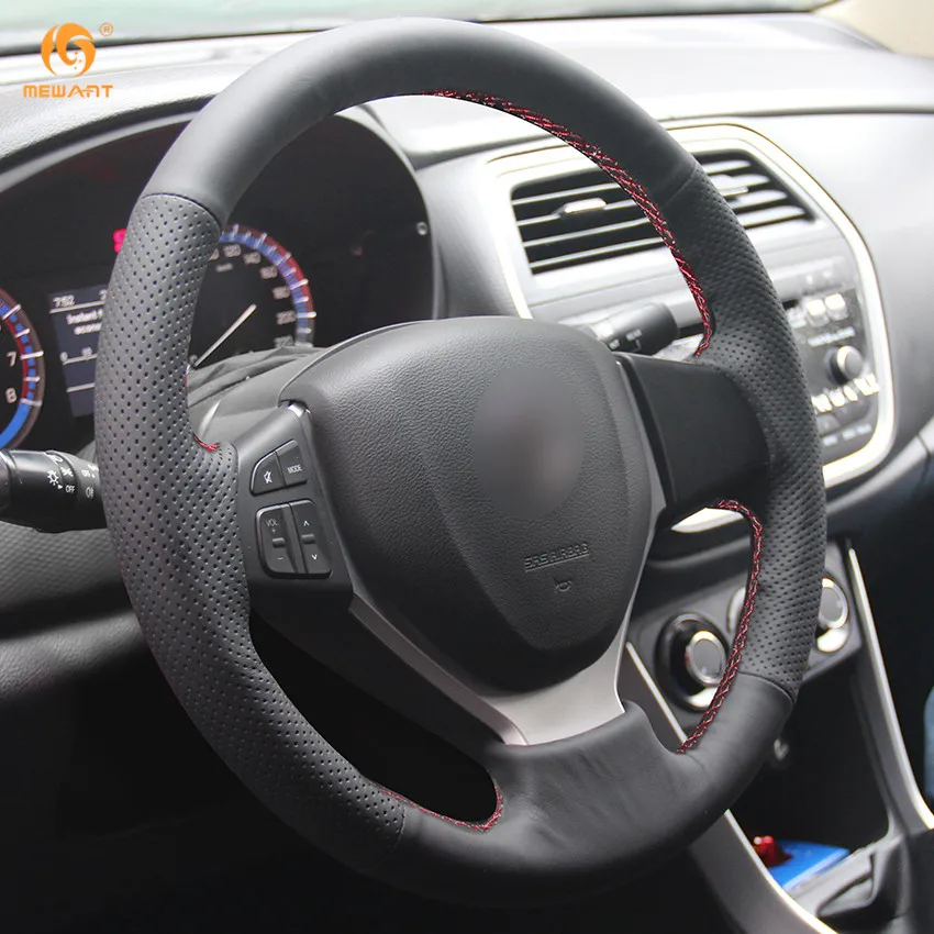 Чехол для руля автомобиля из искусственной кожи Suzuki CELERIO S-CROSS SX4 2013 2014 Vitara 2015 |