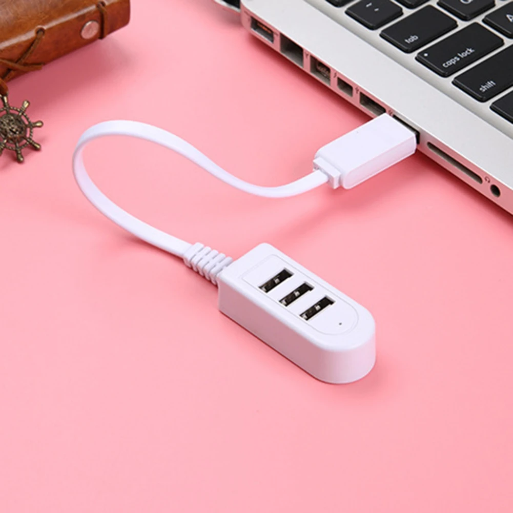

Portable 3-Port Usb2.0 Hub With Cable 30CM USB Splitter For Air Laptop Tablet Expander Adapter