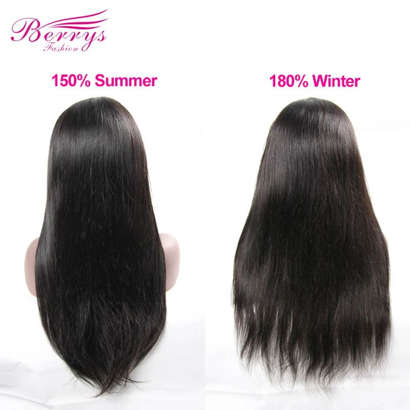 [Berrys Fashion] прямые 150%-180% 13x4& 13x6 кружевные передние парики из натуральных волос для женщин кружевные передние парики с детскими волосами