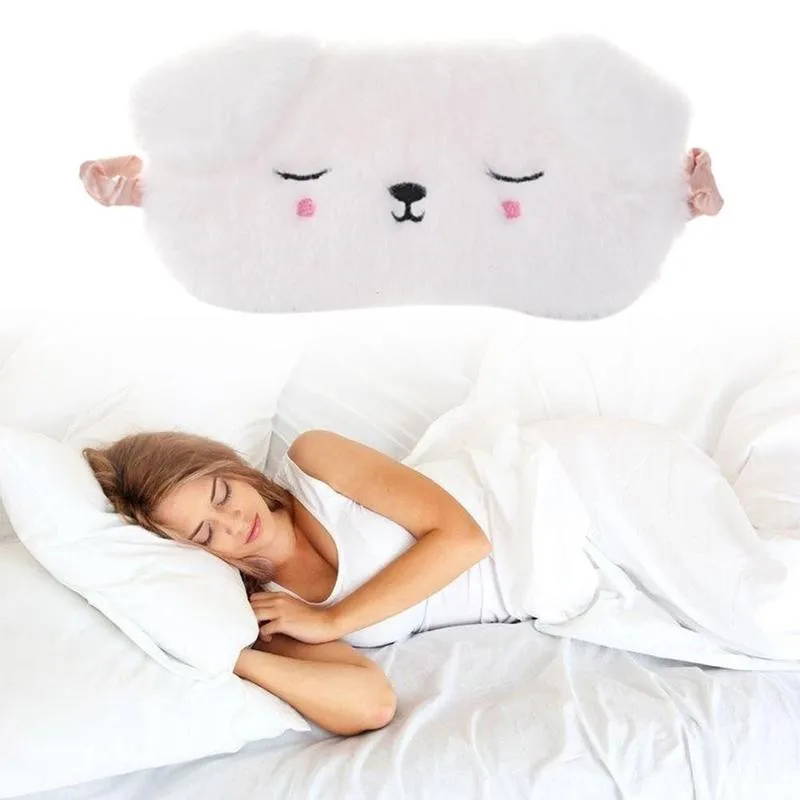 

Soft Plush Eyepatch Cute Deer Sheep Dream Eye Cover Blindfold Shade Eye Goggles Travel Band Sleeping Eyepatch Nap Relax M1S3