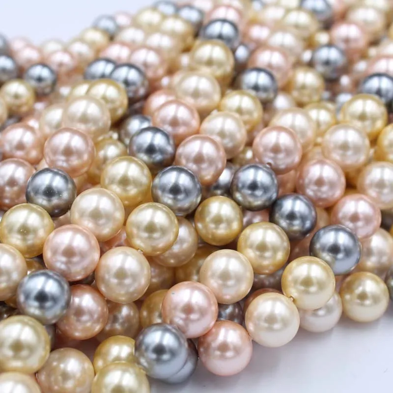 Hot Sale 6-12mm Color Pearl Shell Charm Necklace Personality Design DIY Ladies Dinner Jewelry Matching | Украшения и аксессуары