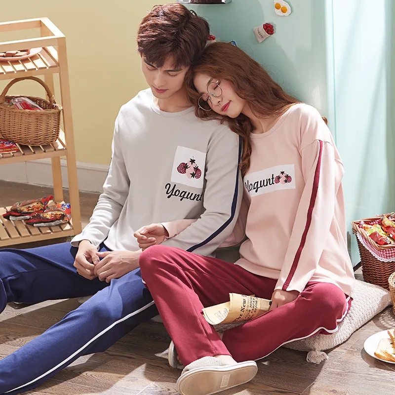 Wontive мужской Пижамный костюм осень клетчатые штаны пара пижам пижама с длинным