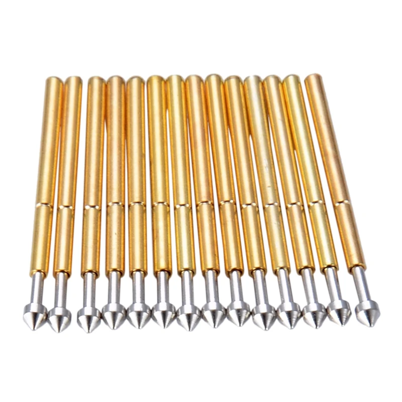 Top 100Pcs P75 E2 пружина испытательный зонд Pogo Pin 1 3 мм коническая головка 0