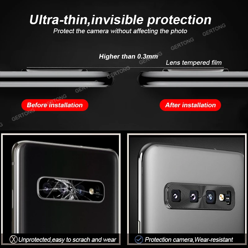 Металлический чехол для камеры защитный Samsung Galaxy S10 A50 A30 Plus S 10 материал из