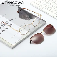 tangowo metal cateye glasses frame women fashion optical retro eyewear polarized magnetic sunglasses prescription glasses 95951