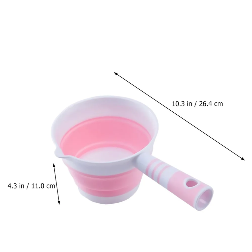 

1pc Household Water Ladle Foldable Kitchen Hanging Water Scoop