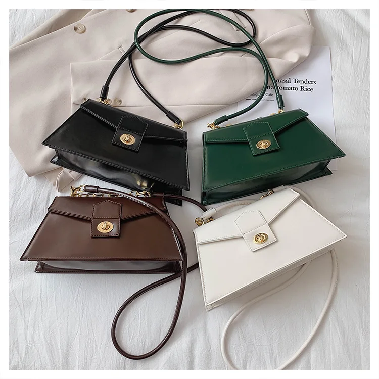 

PU Leather Armpit Chain Women Diagonal Bag for Teenage Girls Fashion Tote bag 2020 Women Purse Handbags Women Bags Designer