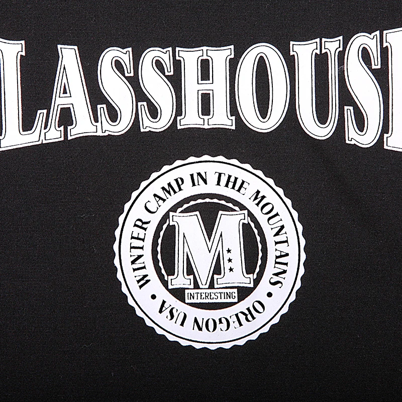 GLO-STORY 2020 Весна Мужская мода Лоскутные толстовки с длинным рукавом карман уличная