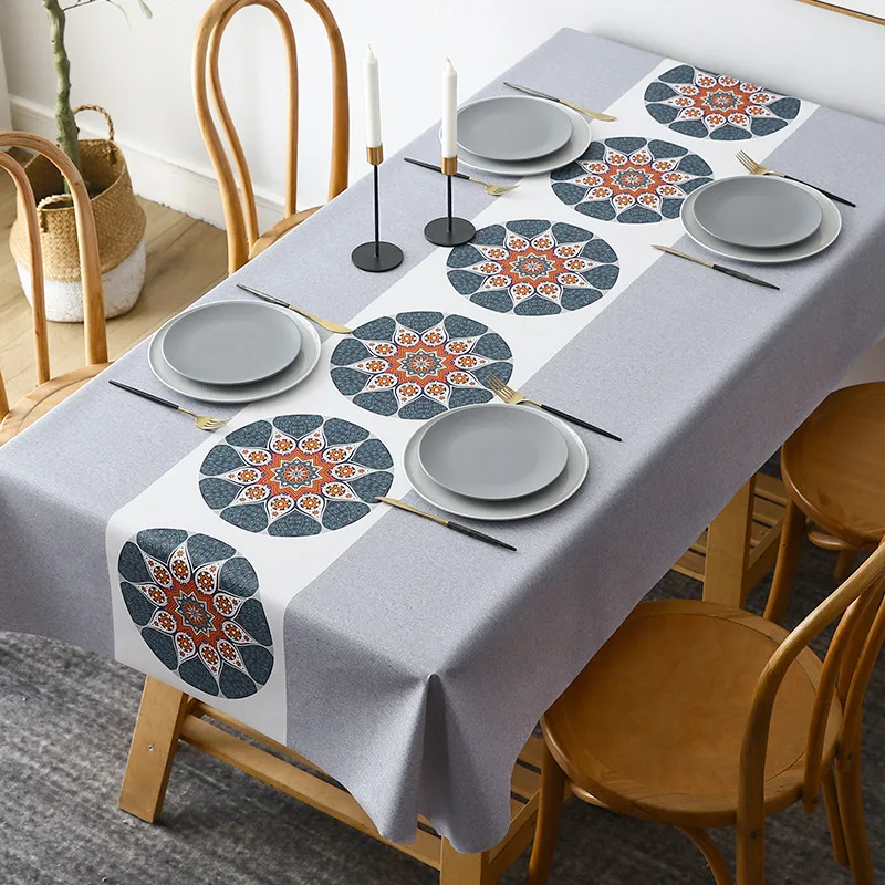 

Waterproof Tablecloth European And American Tablecloth Party Holiday Dinner Restaurant Tablecloth Mantel Mesa Mantel Antimanchas