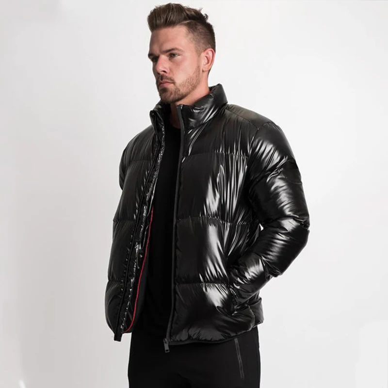 Куртка мужская стеганая с капюшоном Теплая куртка на молнии повседневный