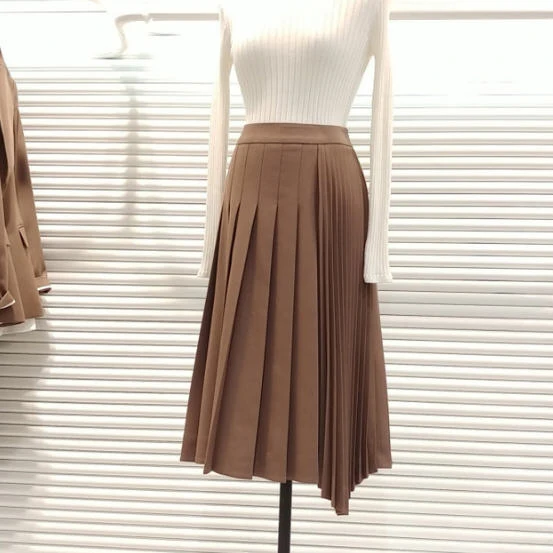 camel skirt Весна Осень корейский женский однотонный Повседневный блейзер с поясом женский Блейзер Пальто офисный женский однобортный Блейзер Jc2845 - Цвет: camel skirt