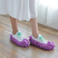 multi function dust duster mop slippers shoes cover washable reusable microfiber foot socks floor cleaning tools shoe cover
