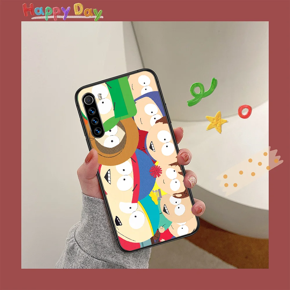 

South-Park Phone Case For XIAOMI Redmi Note 5 7 8 T 9 6A 7A 8A 9S K 20 30 Pro black Etui Trend Funda Tpu Shell Luxury Cover