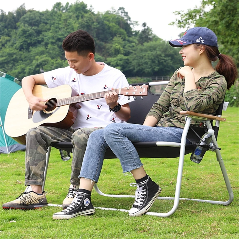 

Camping Chair Spruce Duo Loveseat Innovations tyle Double Camp Chair with Steel Frame Double Folding Chair 2 Person Love seat