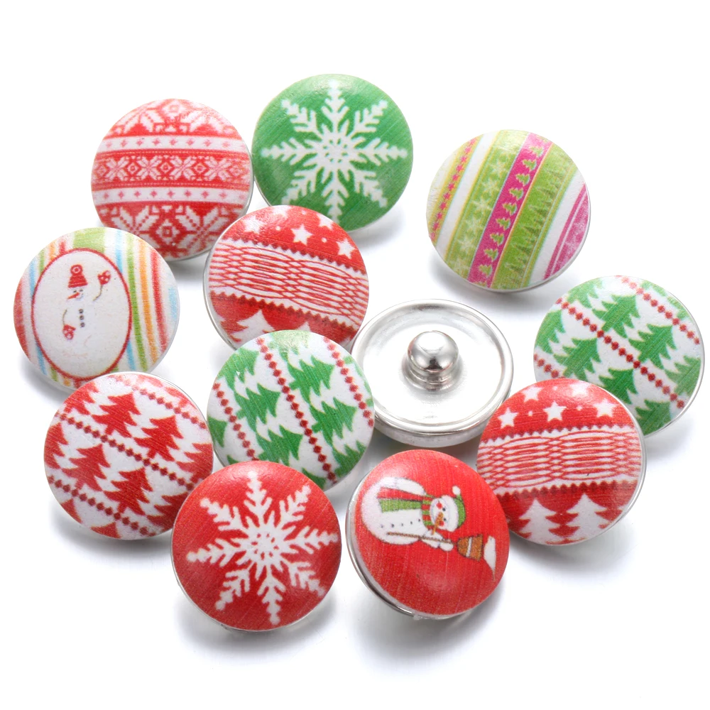 10 шт./лот новые застежки для ювелирных изделий деревянные рождественские