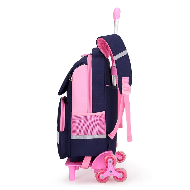 Съемный Детский Школьный рюкзак для подростков мальчиков и девочек 3 колеса
