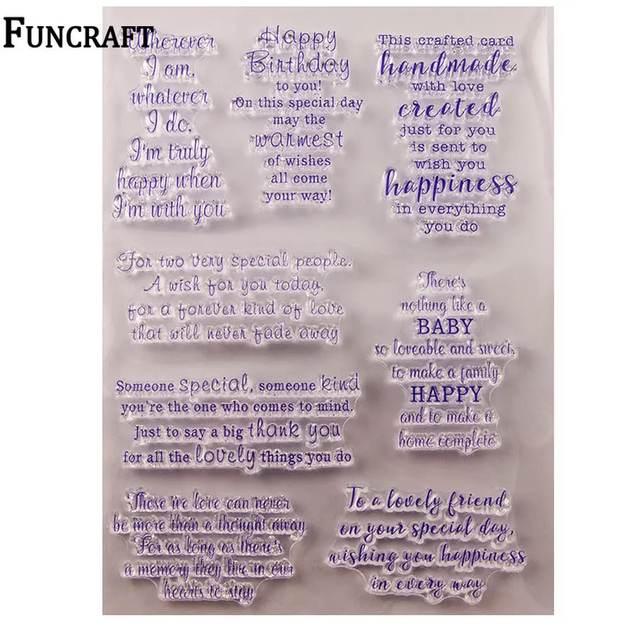 1 лист Детские прозрачные резиновые штампы для скрапбукинга|Штампики| |