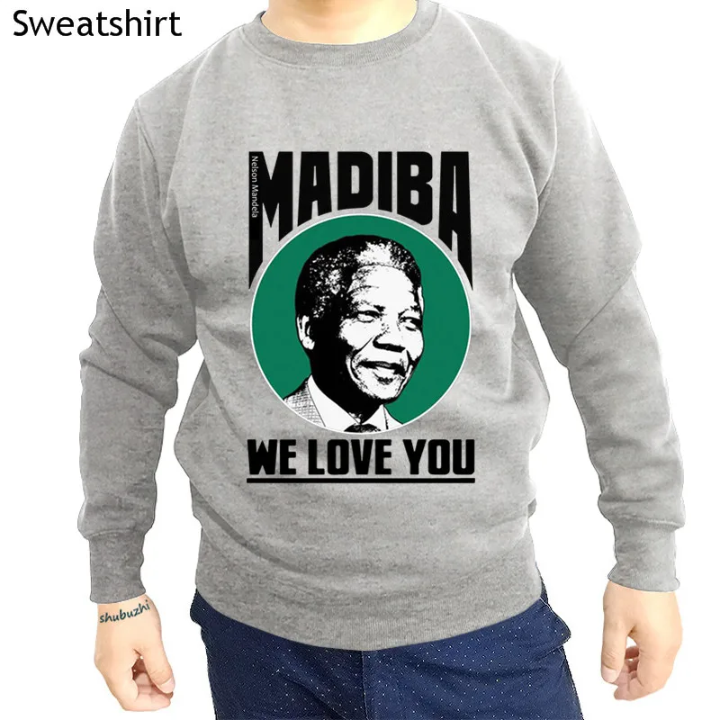 

cotton style autumn hoodies unisex top NELSON MANDELA Tribute brand men tops winter sweatshirt hoody