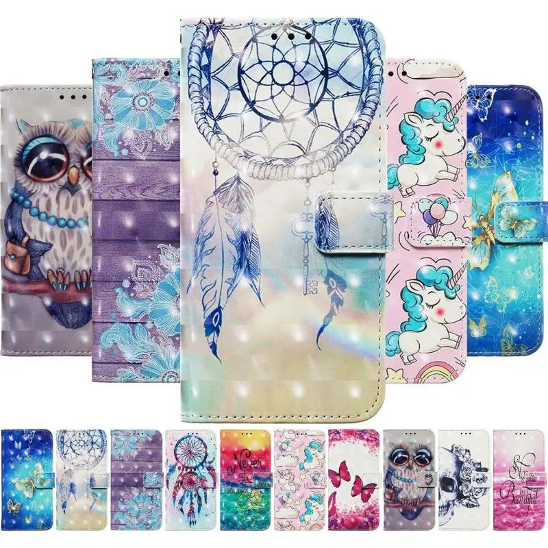 Кожаный чехол с держателем для карт Samsung Galaxy S20 Ultra S9 S10 Plus A10 A10E A20 A20E A40 A50 A51 A70