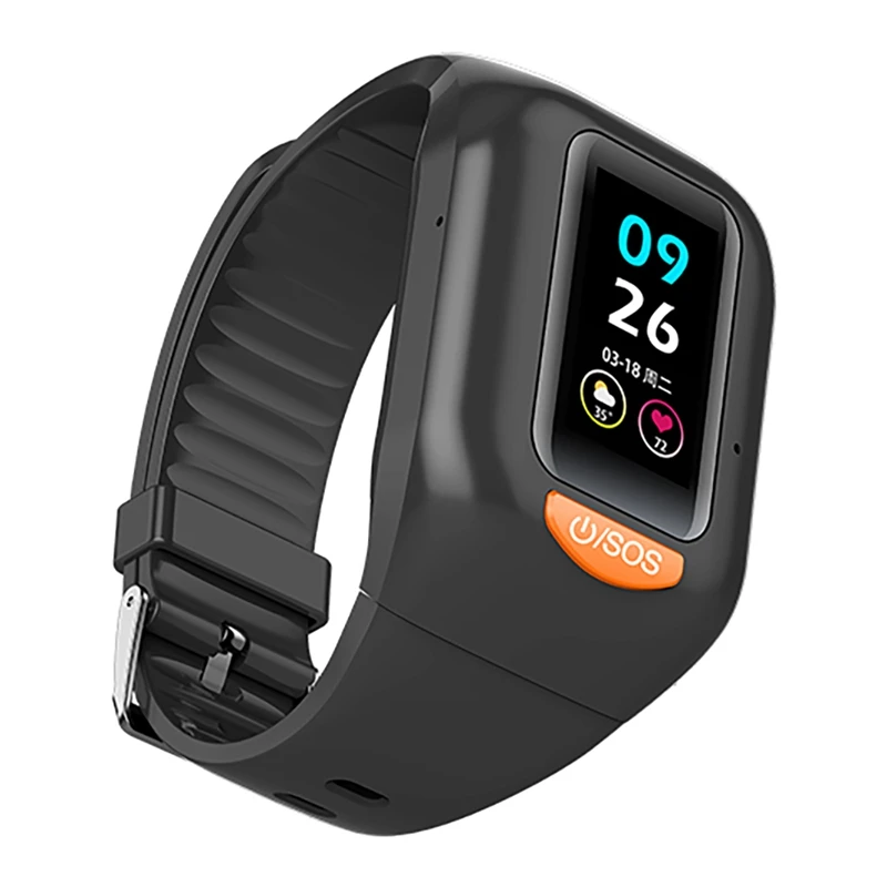 

Hot TTKK Smart Bracelet 4G GPS Tracker Positioning Bracelet Anti-Lost Heart Rate Blood Pressure For Elderly / Children SOS Watch