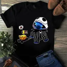 Стежка Джек футболка Skellington игрушка для собаки робот Черная