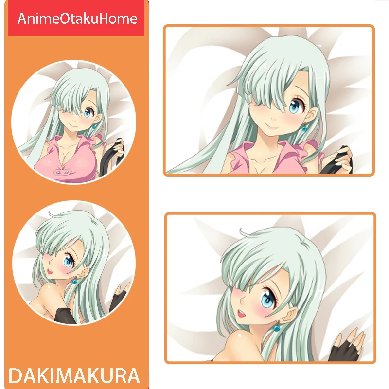 

Anime Manga The Seven Deadly Sins Elizabeth Liones Throw Pillow Cover Hugging Pillowcase Otaku Bedding Dakimakura Pillow Case