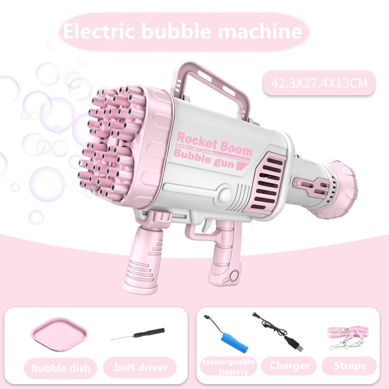 gatling electric bubble gun gatlin bubble machine soap bubbles toys for children magic bubble soap bathroom summer outdoor toys free global shipping