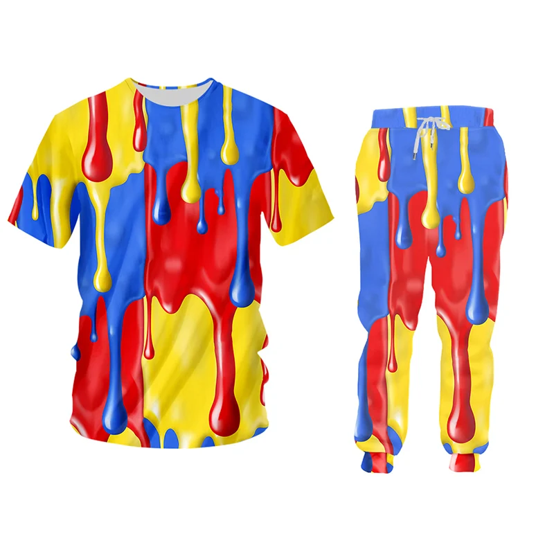OGKB 3D галстук краситель спортивный костюм набор брызг краски печатных толстовки и