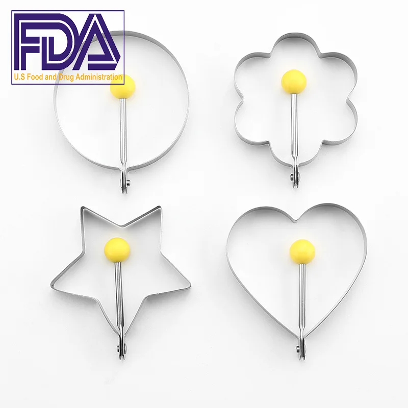 4 шт. толще Нержавеющая сталь форма для обжаривание яиц инструменты омлета на