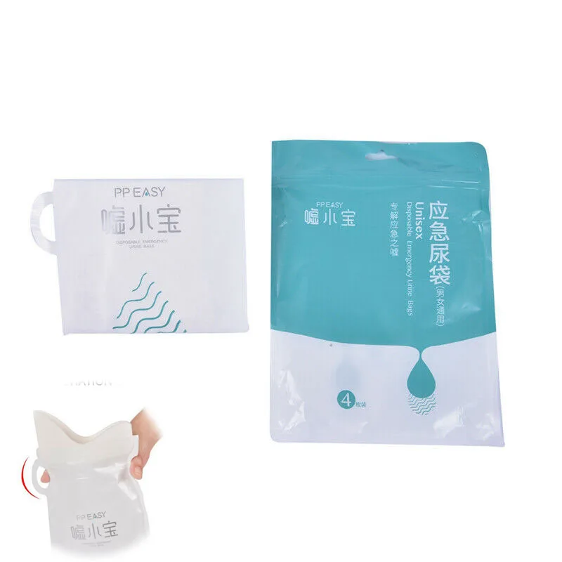 Одноразовый мочеприемник для путешествий на открытом воздухе 4 шт. писсуар