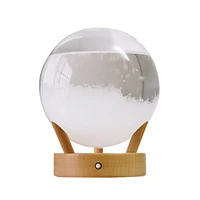 glass weather station light up weather forecaster barometer droplet storm glass creative drop shaped storm glass bottle for home