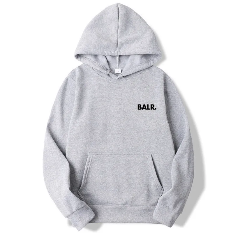 P3 Gray And Black BALR/толстовка с принтом для мужчин и женщин; толстовки; сезон осень-зима; теплая толстовка с капюшоном; модные повседневные толстовки с капюшоном; Sudadera Hombre - Цвет: P3 Gray And Black