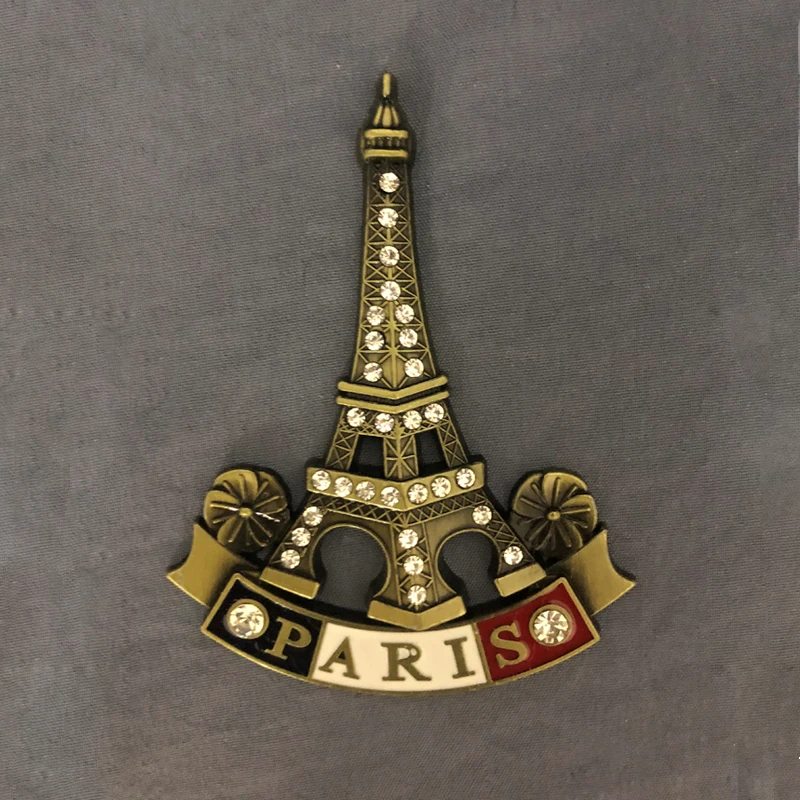 Eiffel tower Магнит на холодильник сувенирное украшение Франция Соединенные Штаты Германия Эйфелева башня Металлическая магнитная наклейка на холодильник - Цвет: Eiffel tower