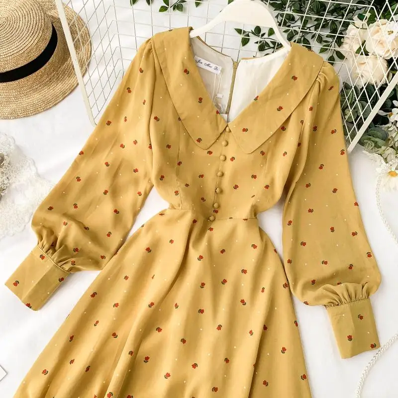 2019 Новая мода Женская одежда платье с цветочным рисунком платья для женщин |