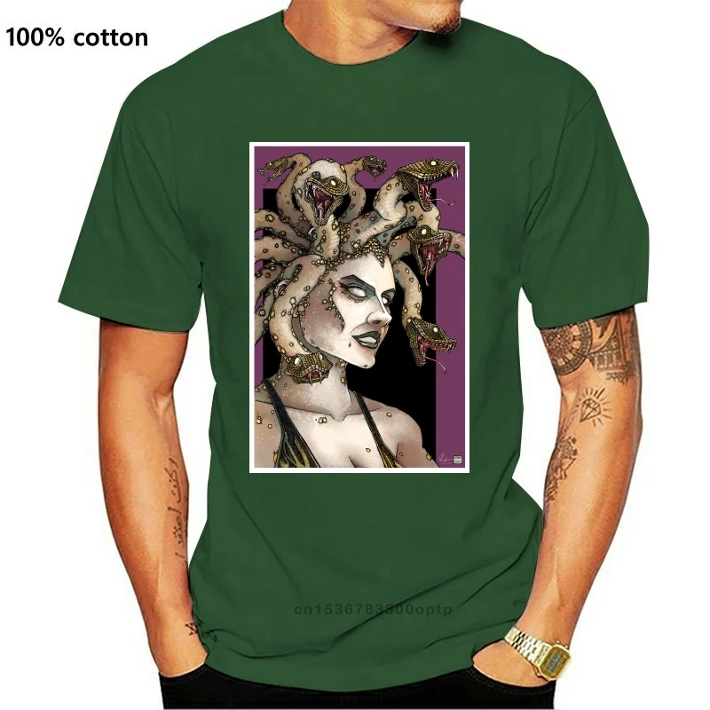 

Новинка, футболка Medusa, оригинальный размер, дизайнерская футболка с надписью, с коротким рукавом, модель 2021 года, весна-осень