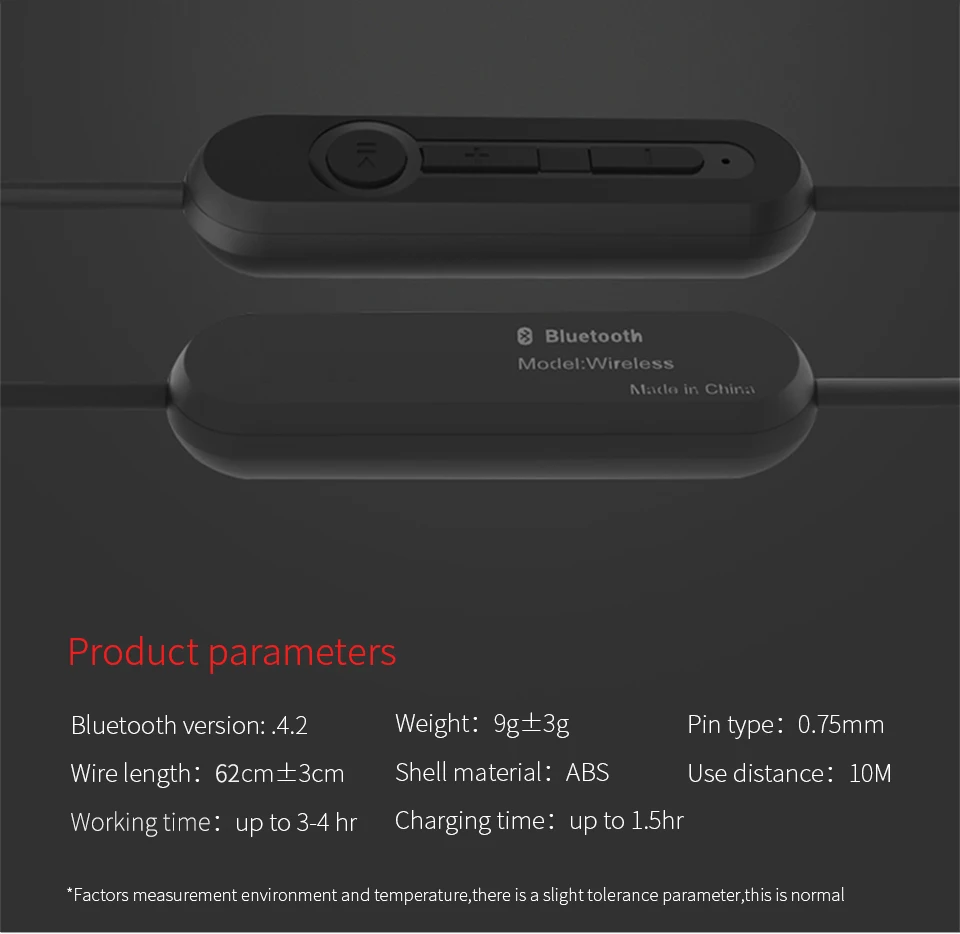 KZ AS10/BA10/ZST/ZS10 Bluetooth 4,2 модуль Bluetooth обновление Hi-Fi Портативный ушной подвесной тип для KZ ZS4 ZS5 ZS6 ED16 as10 zs10