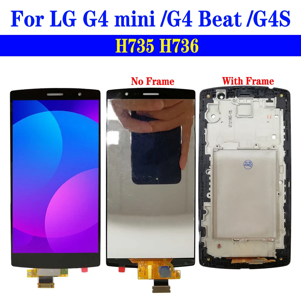 ЖК-дисплей с рамкой для LG G4 Beat G4S, 5,2 дюйма, H735, H736