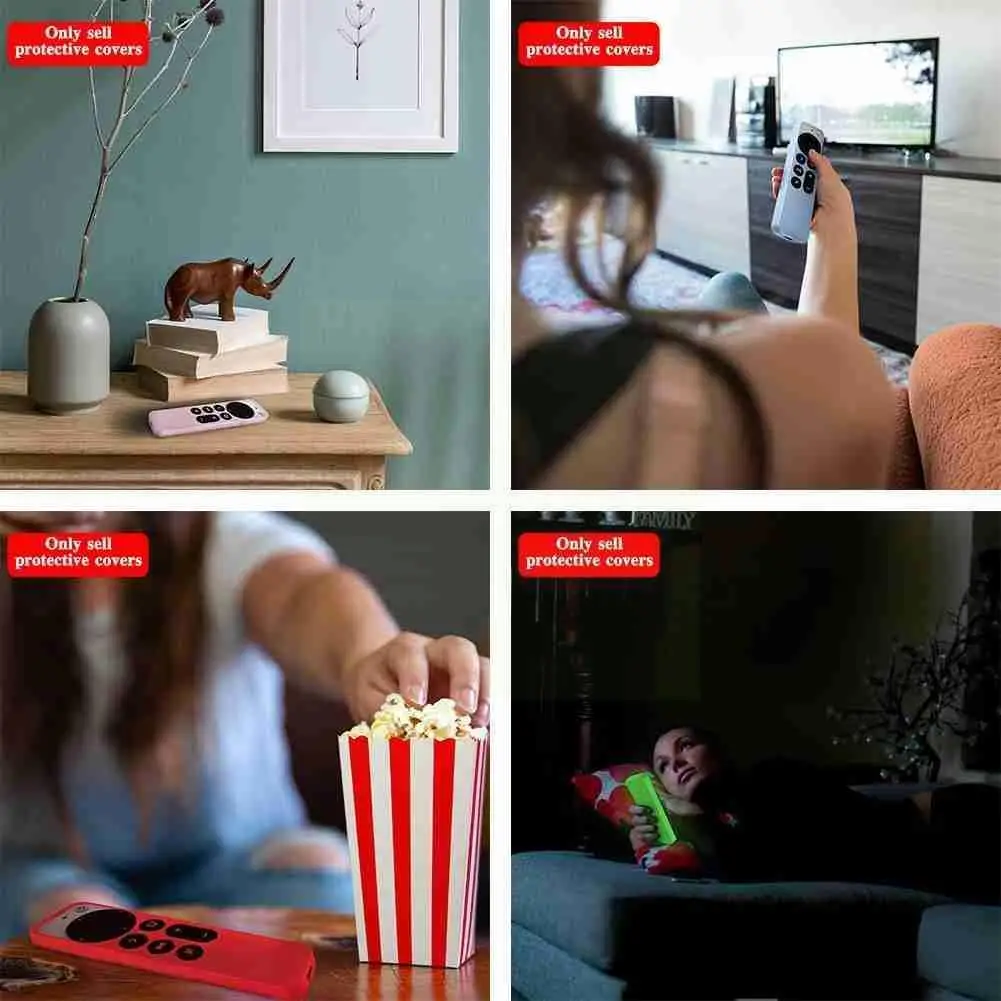 

2021 Anti-lost Protective For Tv6 2nd Gen Cover For 4k Tv Remote Durable Shockproof Cover With Airtag Hold Y0b7