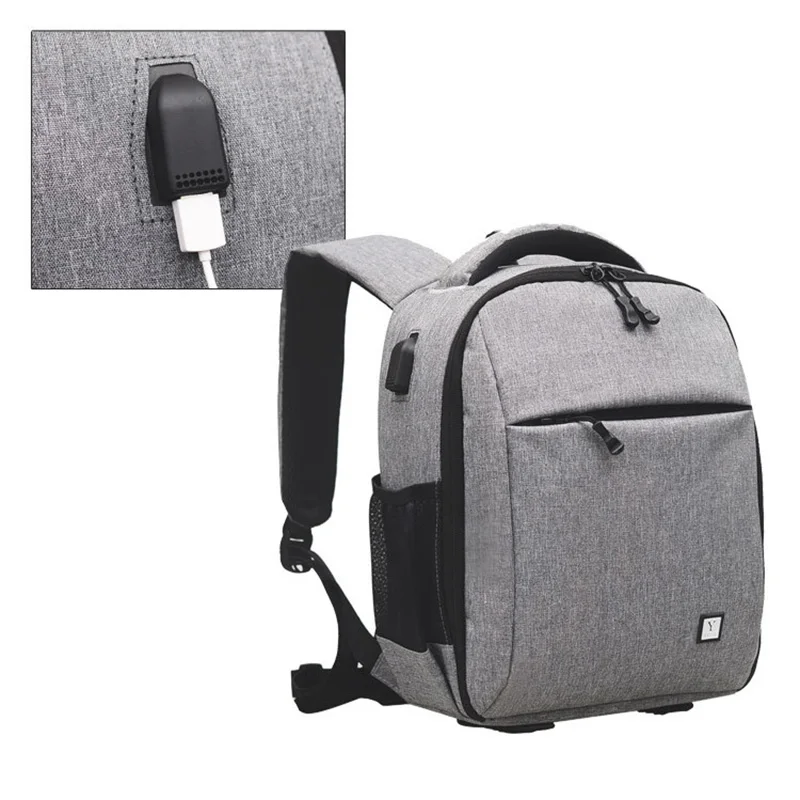 new arrival photography backpack with comparment usb charger shoulder bag for dslr digital cameras lens tripod acessories free global shipping