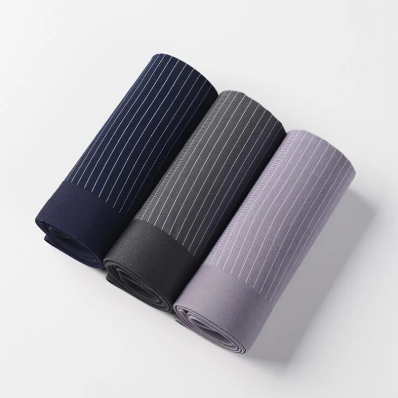 Graphene fiber striped panties modal men's boxer Soft stretch comfortble boxers 9501