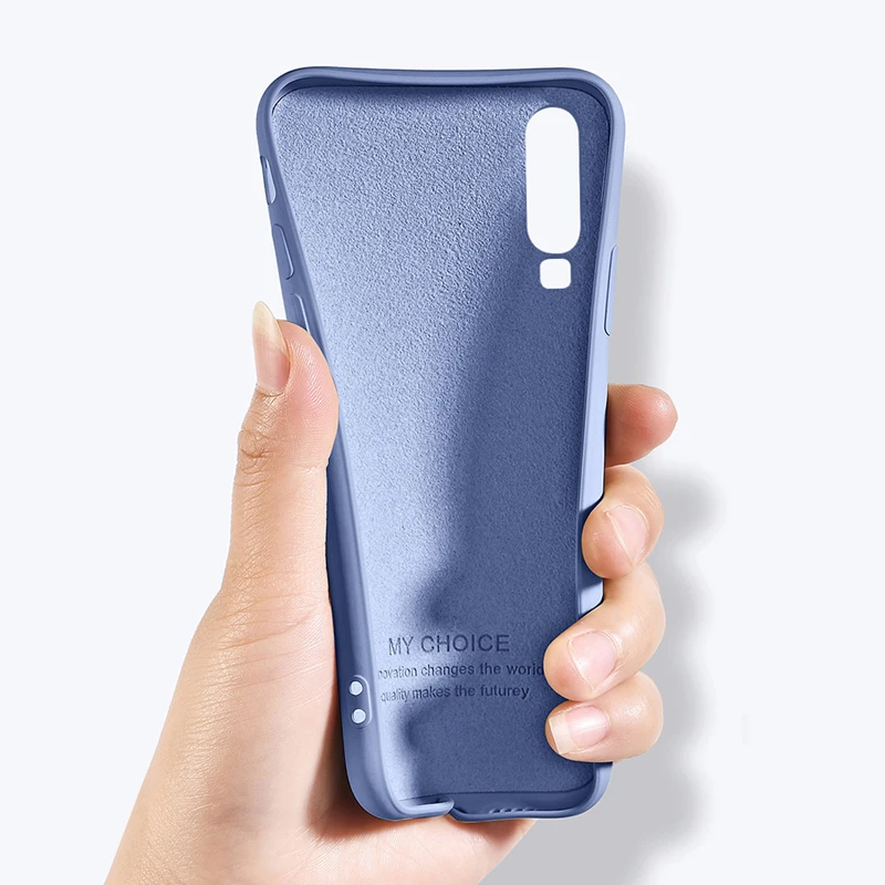 Чехол на Huawei P40 P30 Lite мягкие чехлы из ТПУ ярких цветов жидкие силиконовые для P20 Pro
