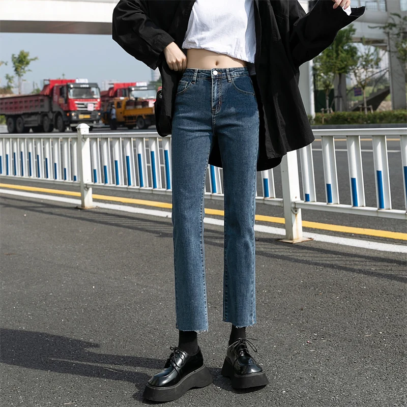 

Jeans Women Fashion New Casual Street Style Versatile Denim Ladie Long Pants Vintage Jean Fashion Women Trousers Plus Size