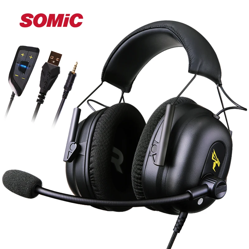 Игровая Гарнитура SOMIC G936N со встроенным виртуальным объемным звуком 7 1 G936 Pro USB